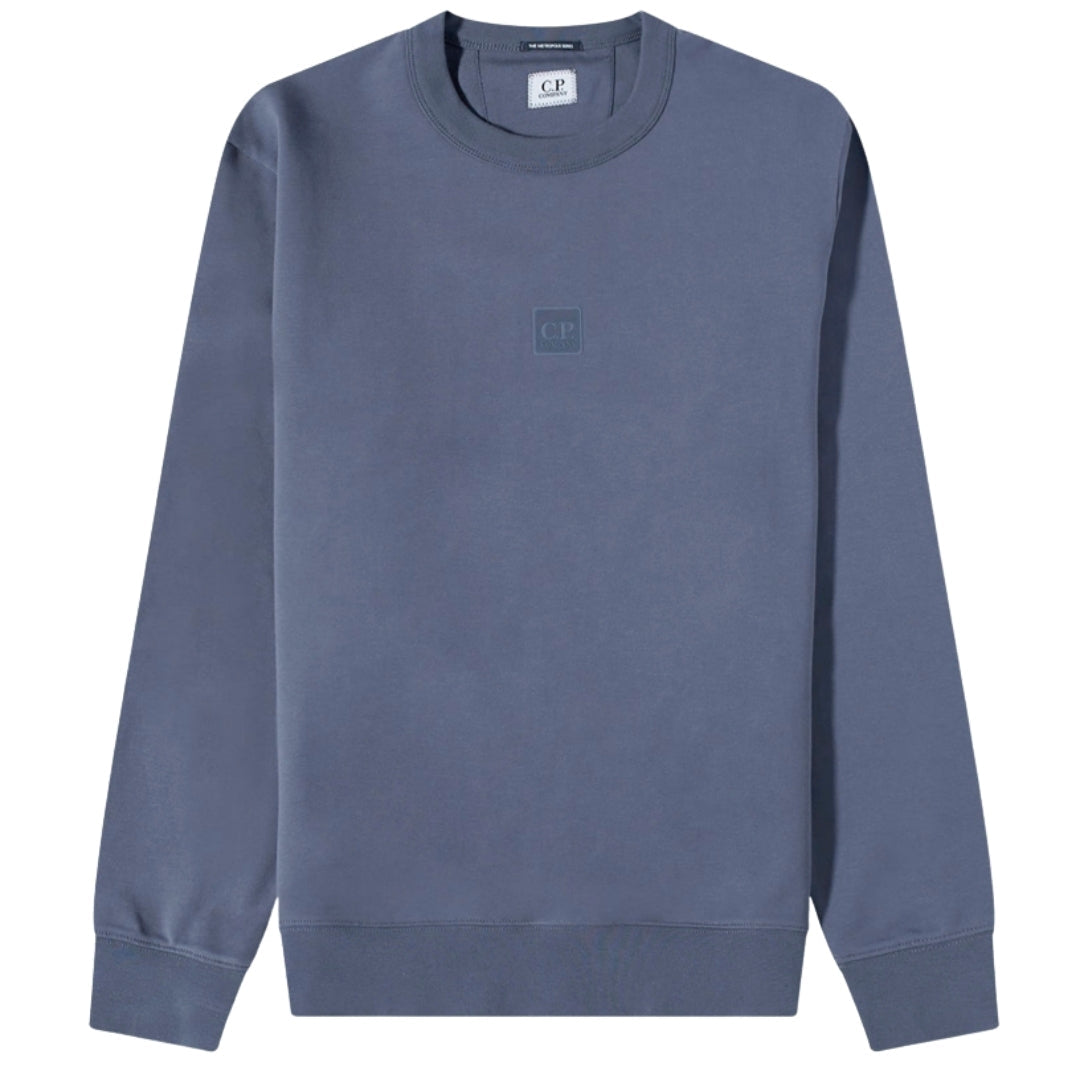 C.P. Company Stretch Fleece Ombre Blue Crew Neck Sweatshirt M