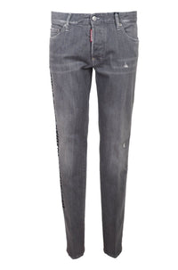 Dsquared² Gray Cotton Stretch Men Jeans