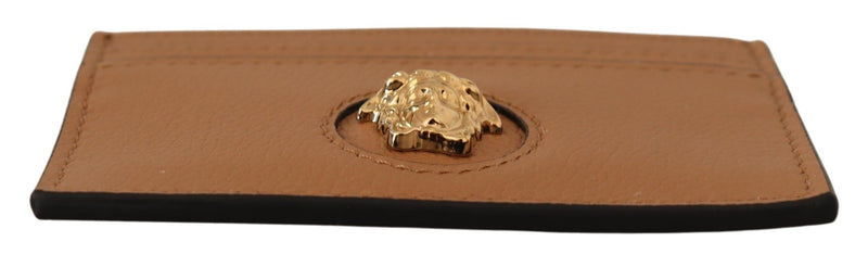 Versace Elegant Medusa Calf Leather Card Holder