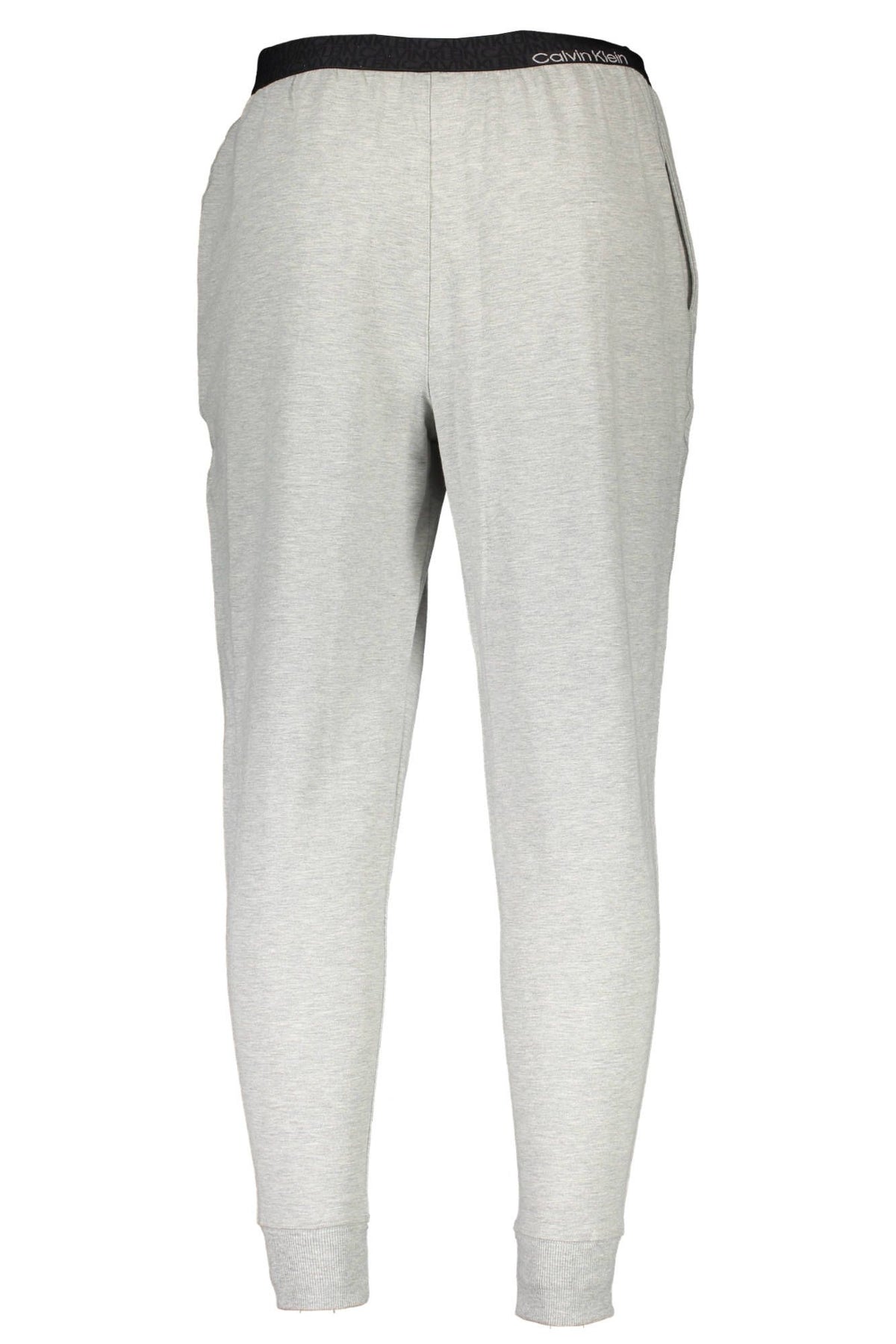 Calvin Klein Elegant Gray Tailored Trousers with Contrast Details