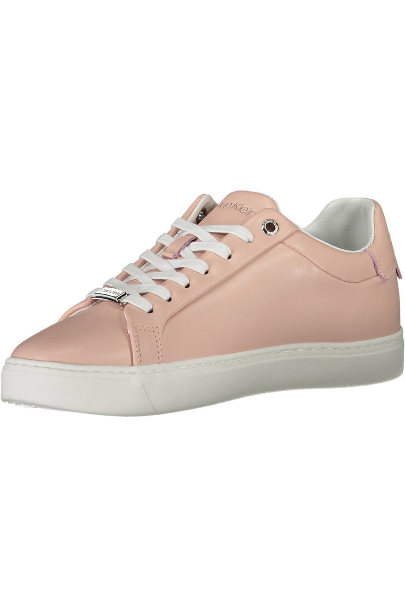 Calvin Klein Pink Leather Women Sneaker