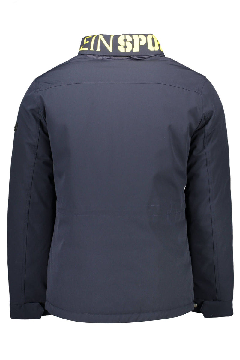 Plein Sport Blue Polyester Men Jacket