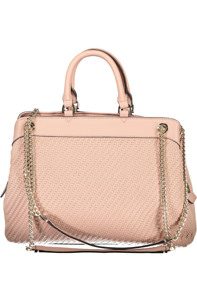 Guess Jeans Chic Pink Chain-Handle Shoulder Bag