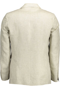 Gant Beige Linen Men Jacket