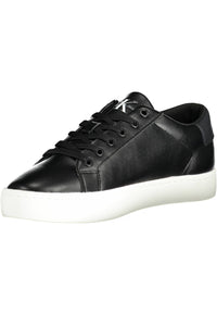 Calvin Klein Black Leather Men Sneaker