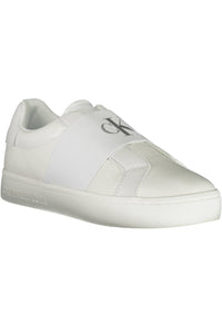 Calvin Klein Chic White Elastic Band Sneakers