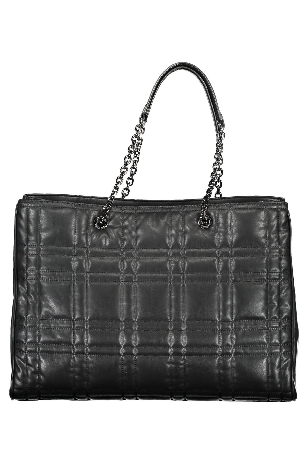 Calvin Klein Elegant Chain-Handle Black Handbag