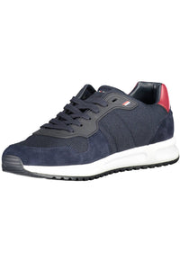 Tommy Hilfiger Eco-Conscious Blue Sneakers with Logo Accent