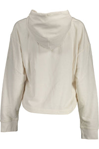 Tommy Hilfiger Chic White Embroidered Hooded Sweatshirt