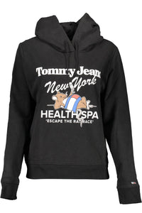 Tommy Hilfiger Elegant Black Hooded Sweatshirt