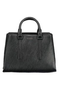 Calvin Klein Elegant Black Contrasting Details Handbag