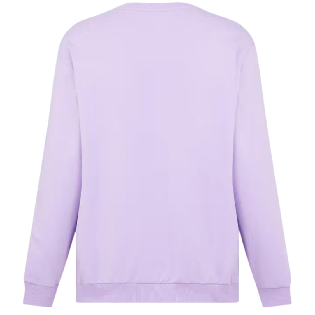 Moschino Taped Sleeve Purple Sweatshirt XS