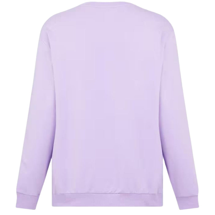 Moschino Taped Sleeve Purple Sweatshirt XS