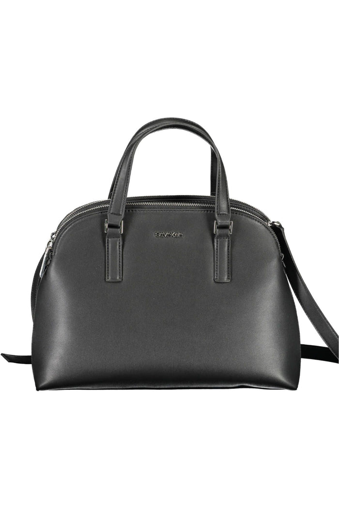 Calvin Klein Elegant Black Shoulder Bag with Logo Detail