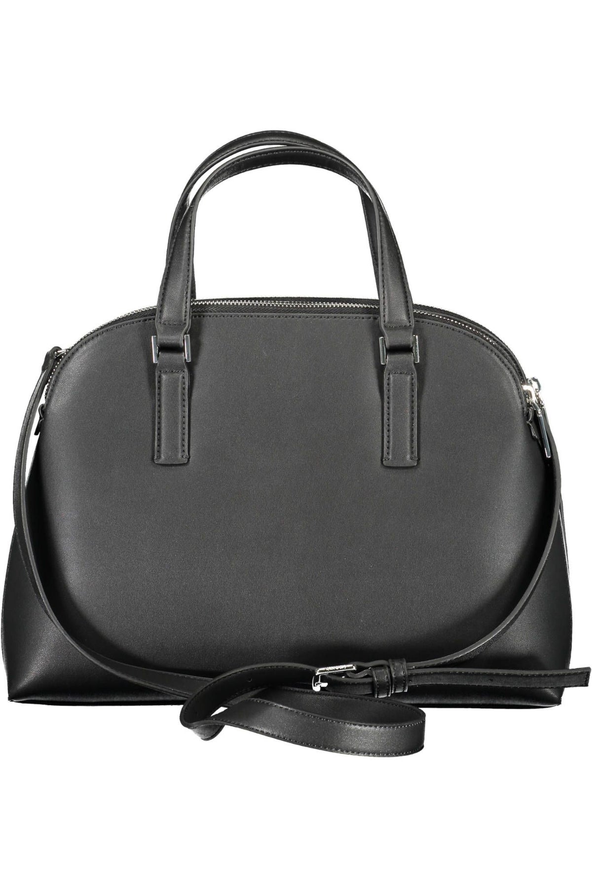 Calvin Klein Elegant Black Shoulder Bag with Logo Detail