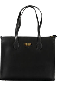 Guess Jeans Chic Black Polyurethane Shoulder Bag