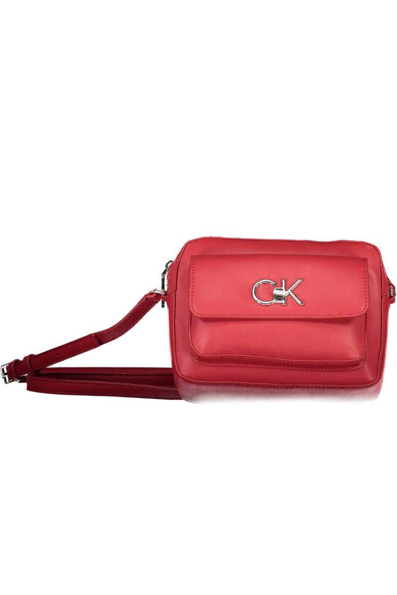 Calvin Klein Red Polyester Women Handbag