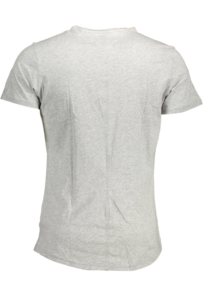 Tommy Hilfiger Gray Cotton Men T-Shirt