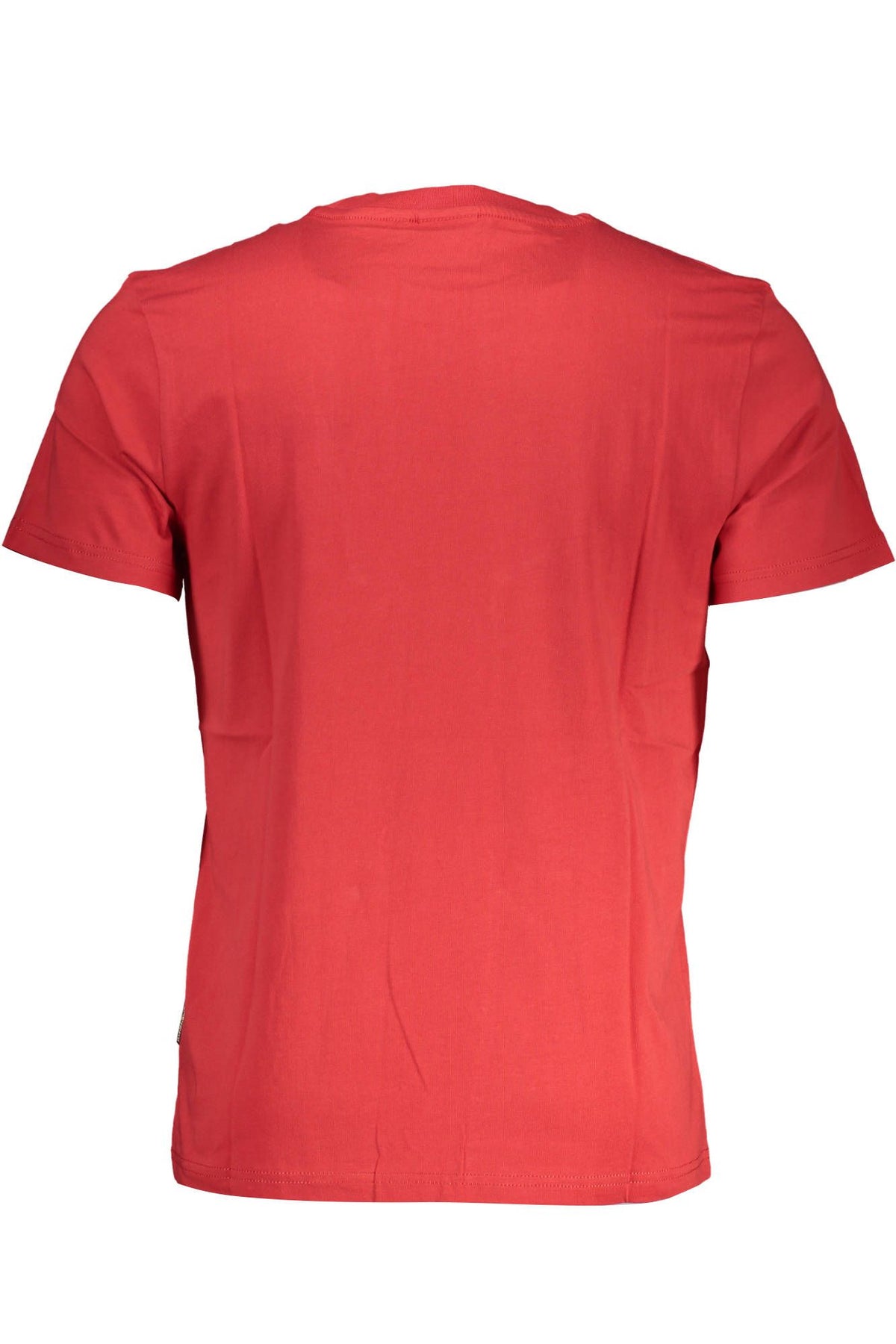 Napapijri Vibrant Red Cotton Tee with Iconic Print