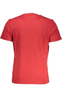 Napapijri Vibrant Red Cotton Tee with Iconic Print