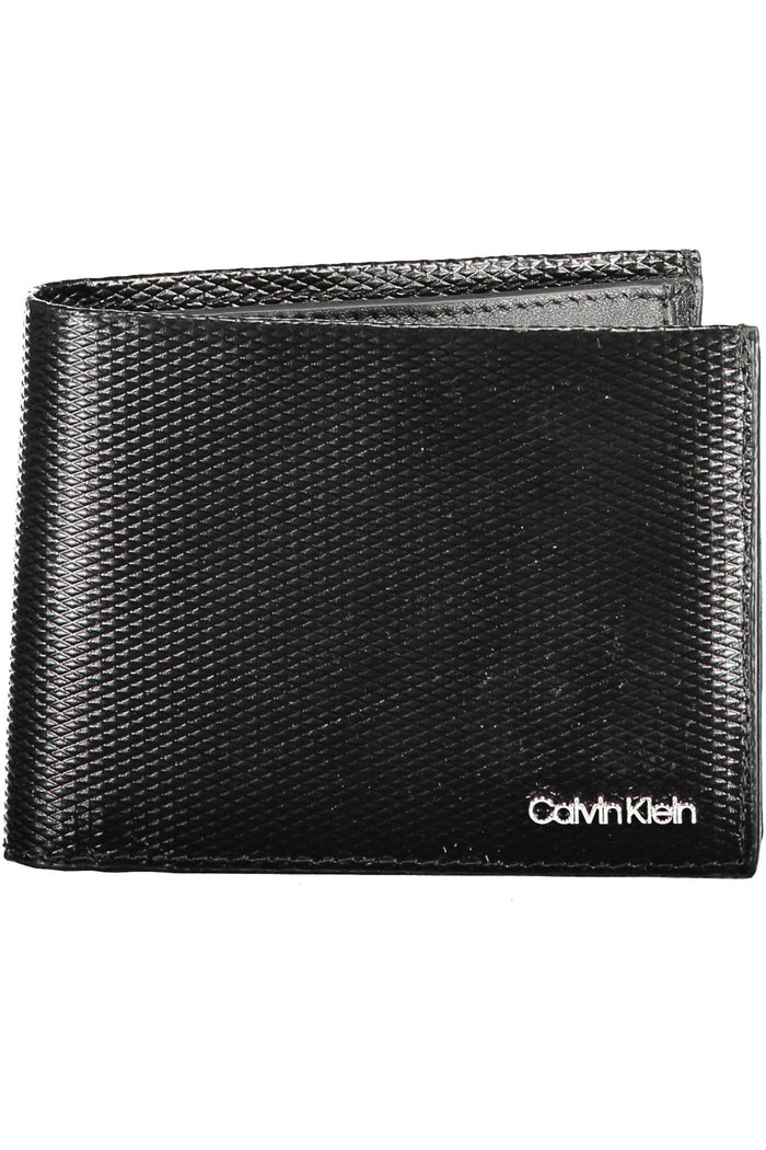 Calvin Klein Sleek Black Leather Wallet with RFID Lock