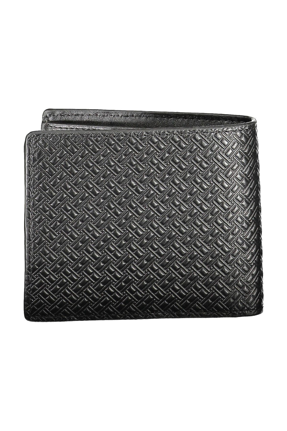 Tommy Hilfiger Sleek Black Leather Bi-Fold Men's Wallet