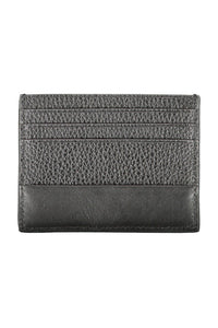 Calvin Klein Sleek Leather Card Holder in Timeless Black