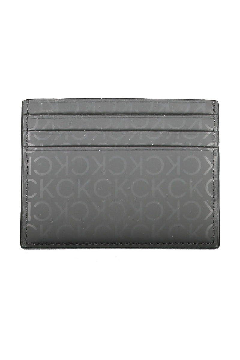 Calvin Klein Sleek Black Polyethylene Card Holder