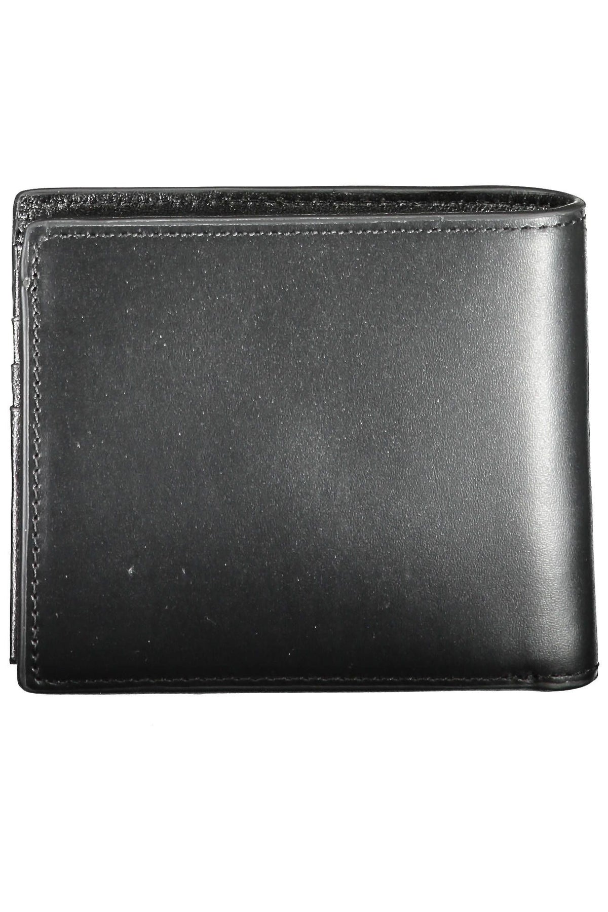 Tommy Hilfiger Elegant Black Leather Dual-Compartment Men's Wallet