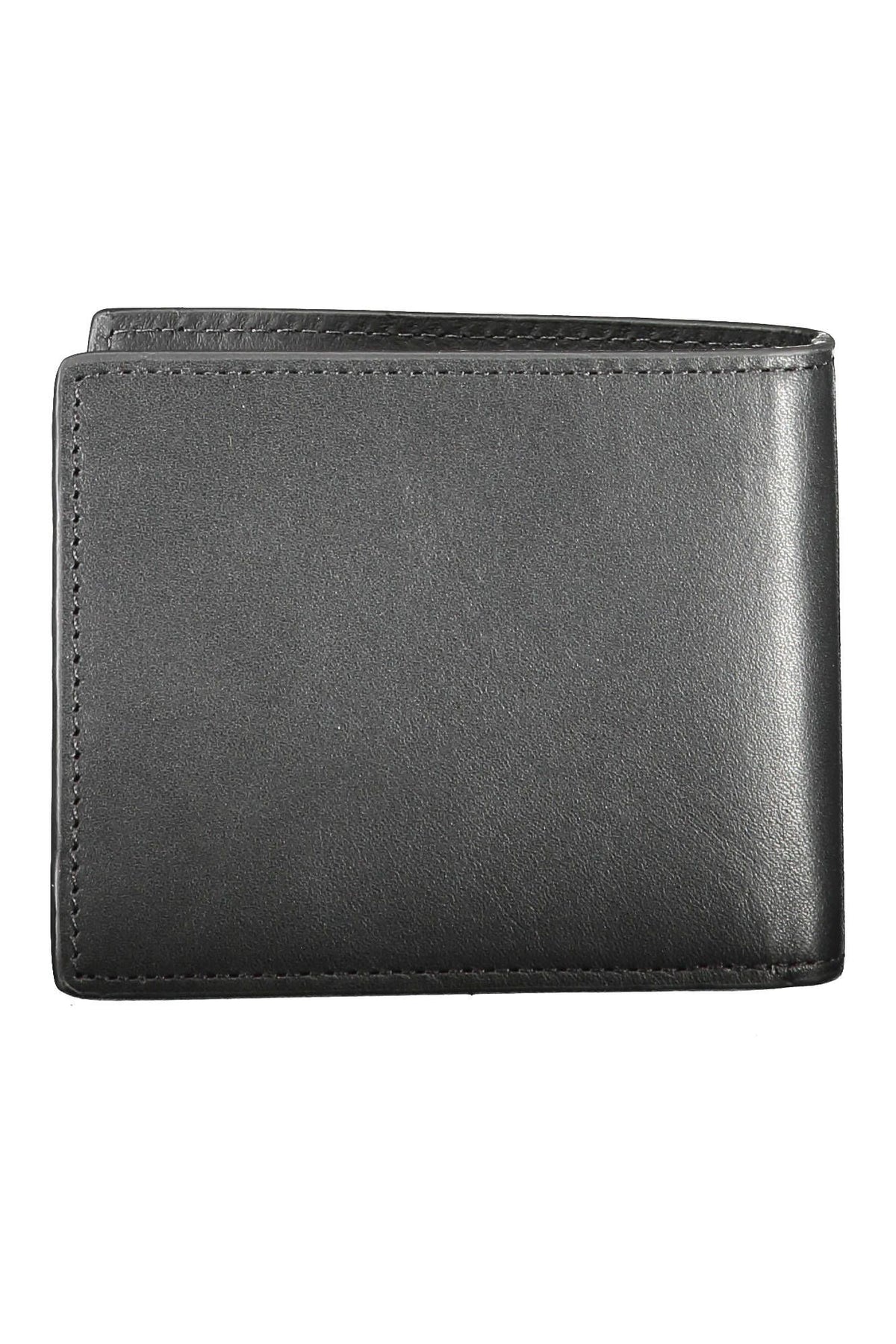 Tommy Hilfiger Elegant Black Leather Bi-Fold Wallet