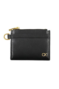 Calvin Klein Sleek Leather Card Holder with Contrast Details