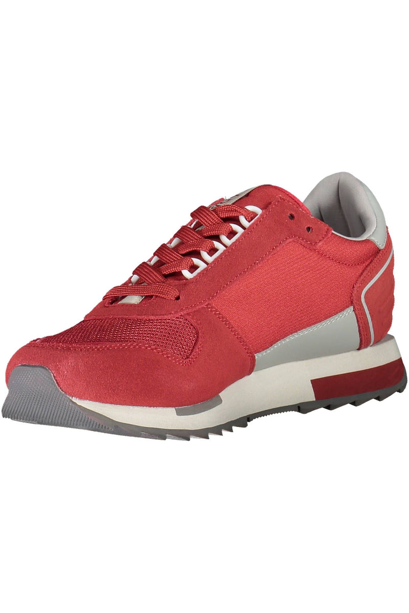 Napapijri Red Polyester Men Sneaker