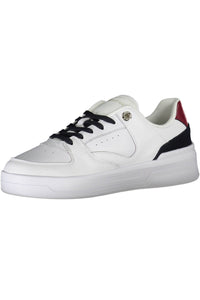 Tommy Hilfiger Chic White Contrast Trainers with Logo Detail