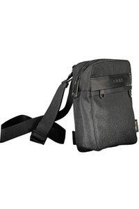 Calvin Klein Sleek Black Recycled Polyester Shoulder Bag