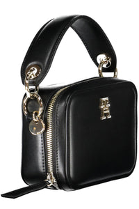 Tommy Hilfiger Elegant Black Chain Strap Handbag