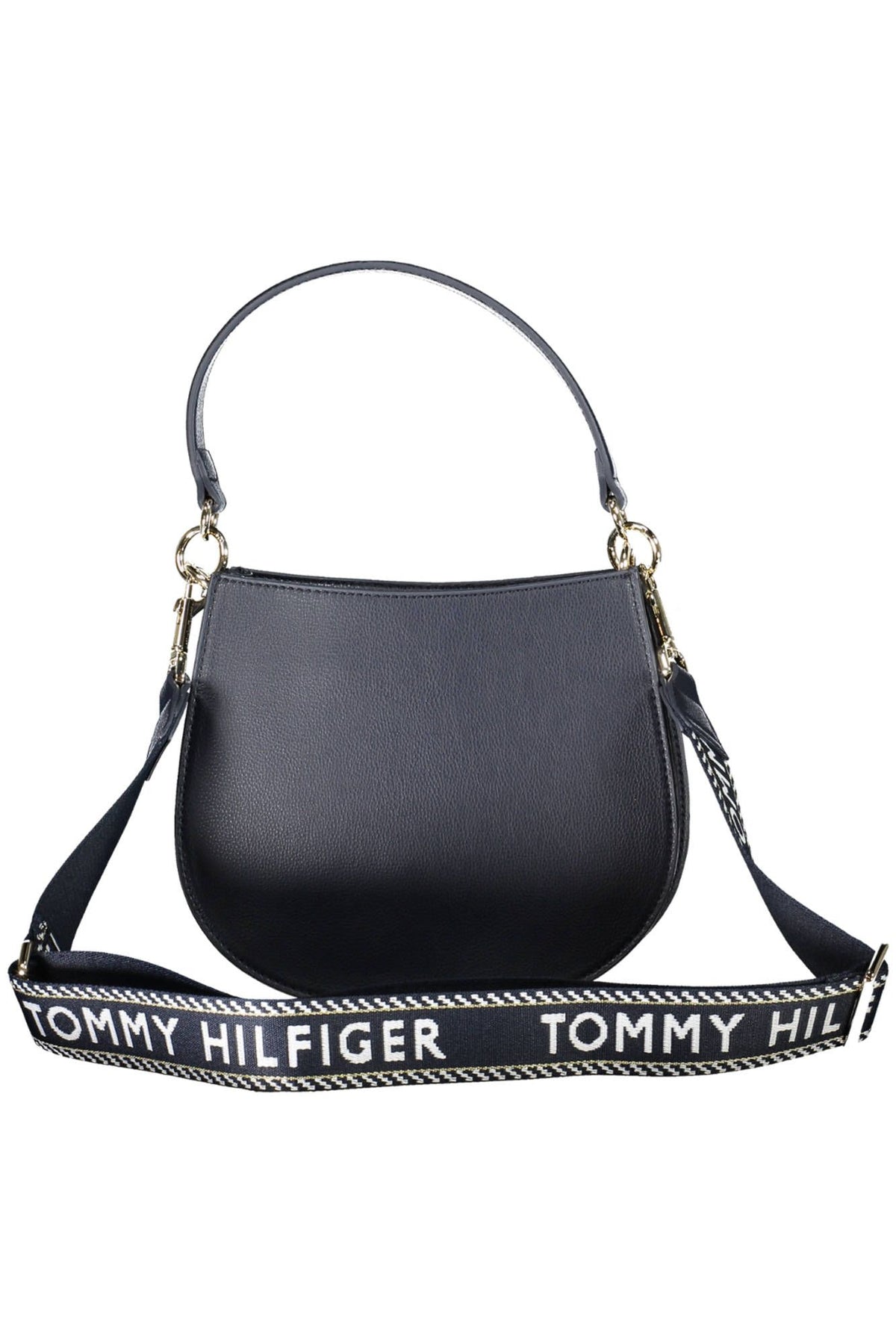 Tommy Hilfiger Elegant Blue Two-Compartment Handbag