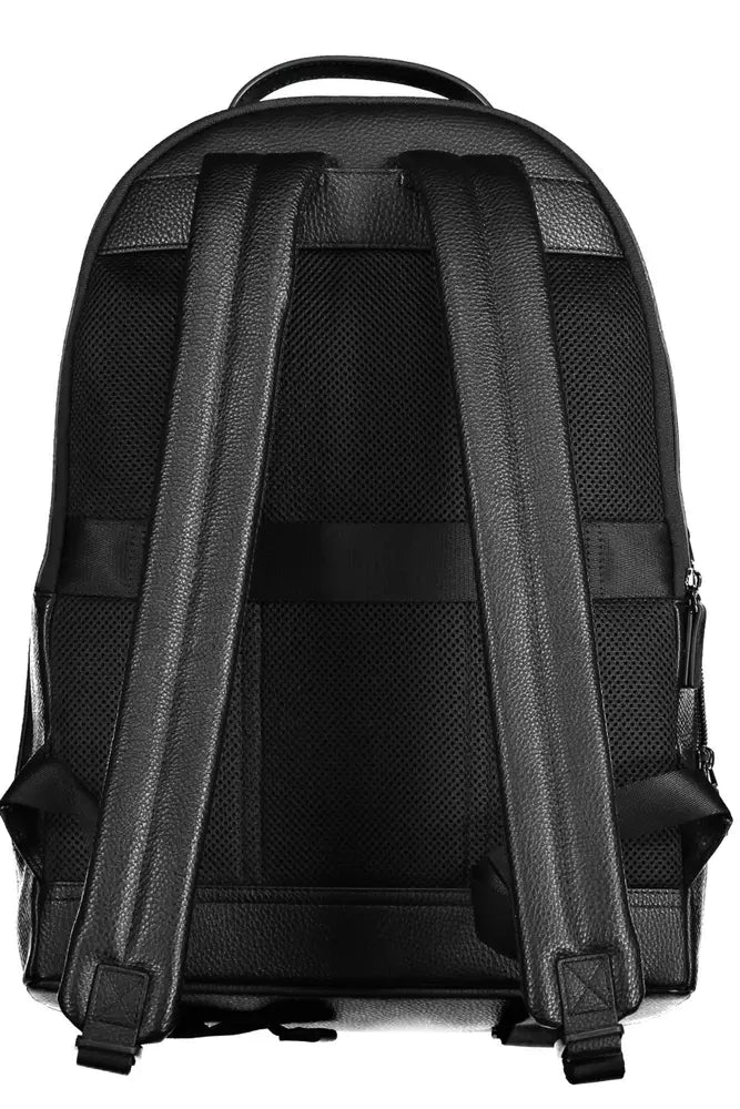 Tommy Hilfiger Black Polyethylene Men Backpack