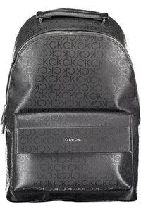 Calvin Klein Black Polyester Men Backpack