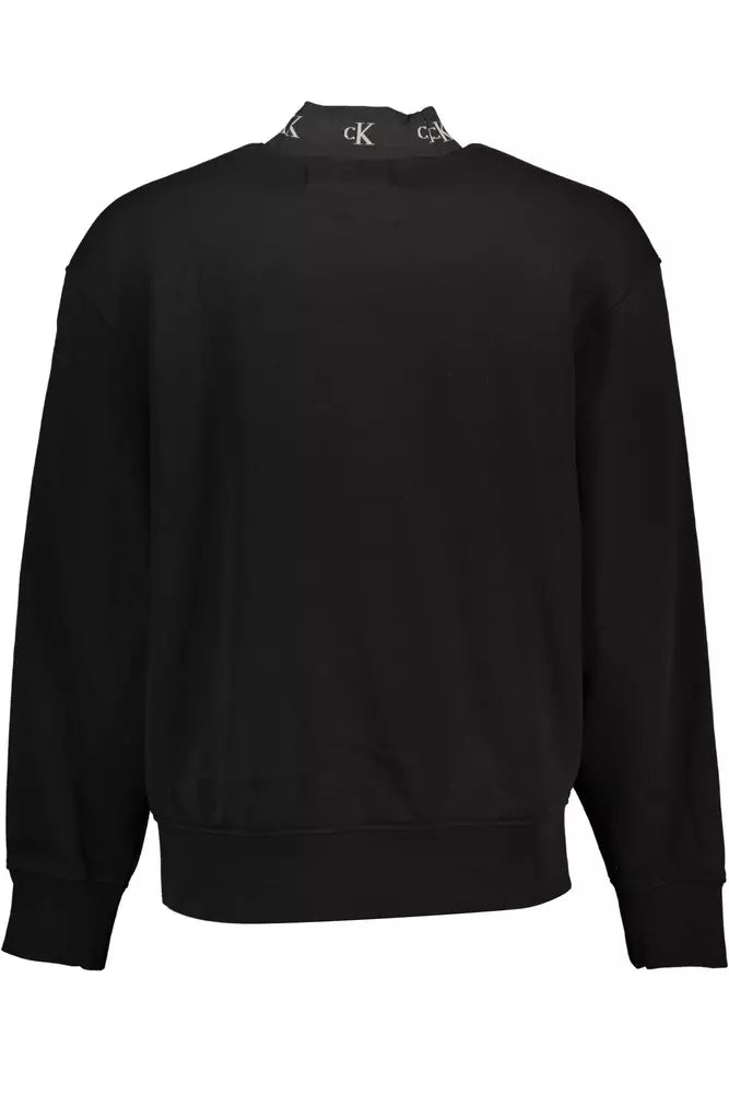 Calvin Klein Chic Black Embroidered Logo Sweatshirt