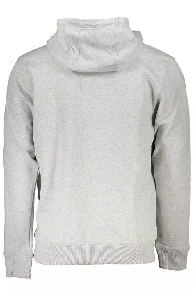 Tommy Hilfiger Elegant Gray Cotton Hooded Sweatshirt