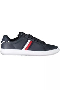 Tommy Hilfiger Bold Blue Lace-Up Sneakers with Contrast Accents