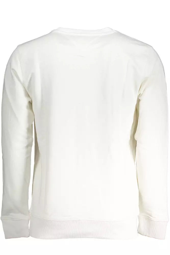 Tommy Hilfiger White Cotton Men Sweater