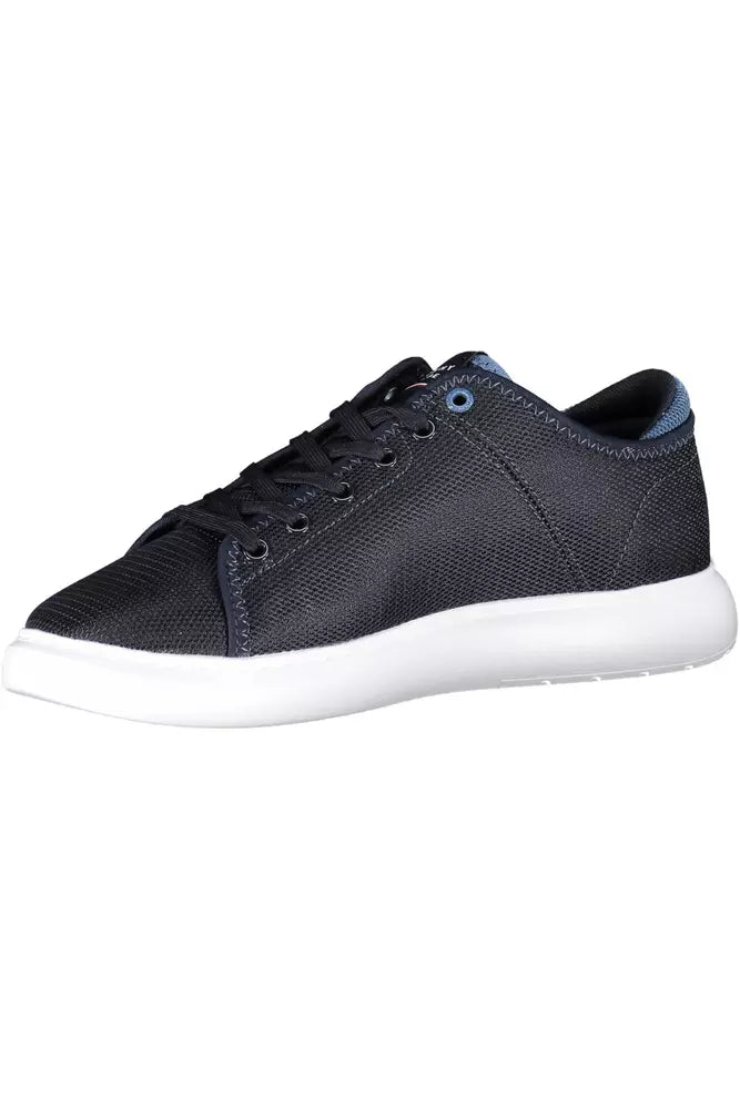 Tommy Hilfiger Chic Blue Lace-Up Sneakers with Logo Detail