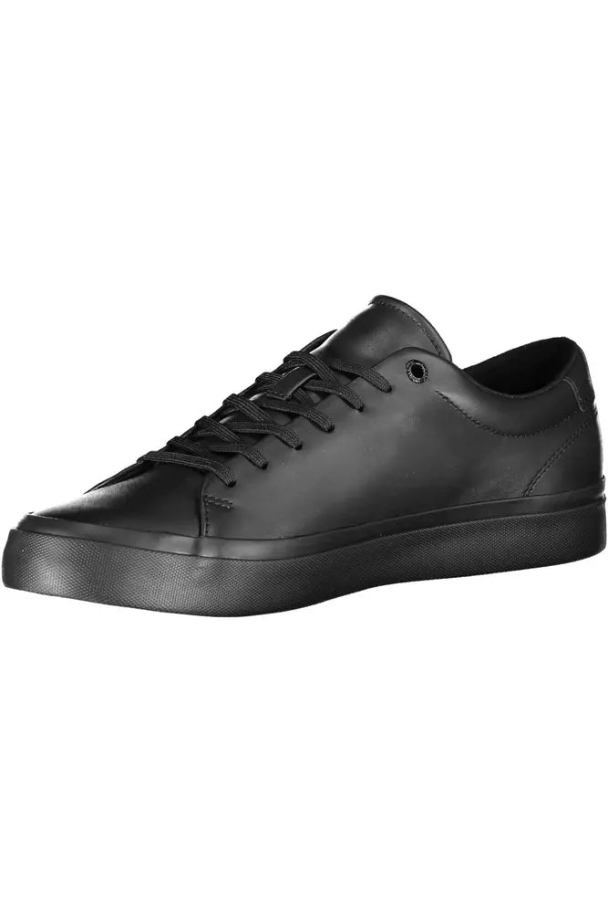 Tommy Hilfiger Sleek Black Eco-Friendly Sneakers