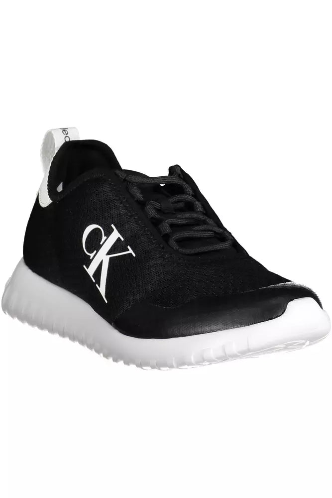 Calvin Klein Black Polyester Men Sneaker