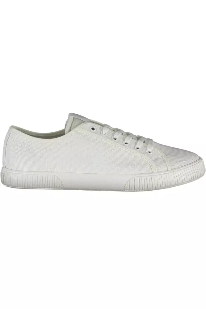 Calvin Klein Sleek White Sneakers with Eco-Friendly Twist