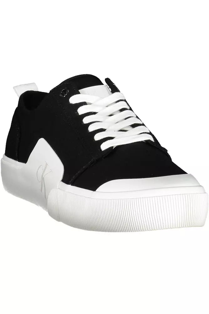 Calvin Klein Sleek Black Sports Sneakers with Eco-Friendly Twist