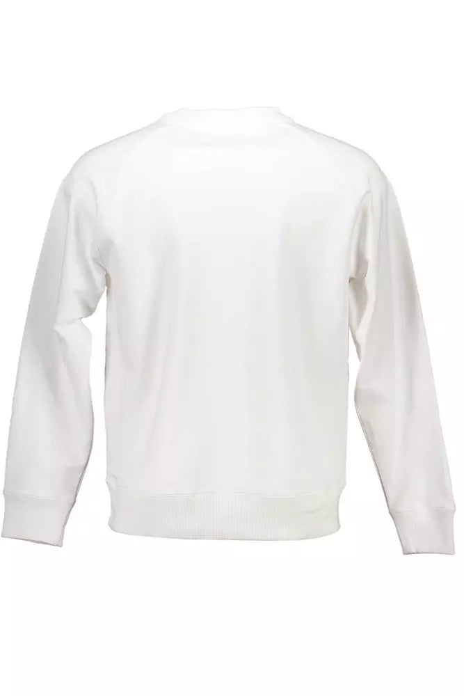 Calvin Klein White Cotton Men Sweater