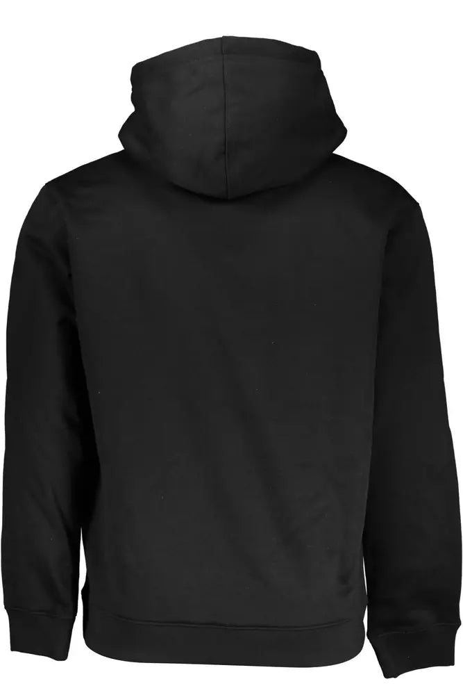 Calvin Klein Sleek Black Hooded Fleece Sweatshirt