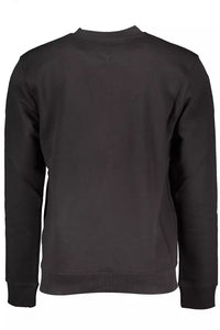 Tommy Hilfiger Sleek Crew-Neck Cotton Sweatshirt in Black